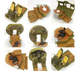 Uschi 1/48 1/32 scale wood decals - Aircraft Interior Texture for B-17 & P-51
