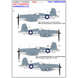 HGW 1/32 scale F4U-1 BIRDCAGE Wet Transfers - 232904
