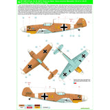 HGW 1/48 Wet Transfers PLUS combo set for Bf109 Afrika - 248064 for Eduard