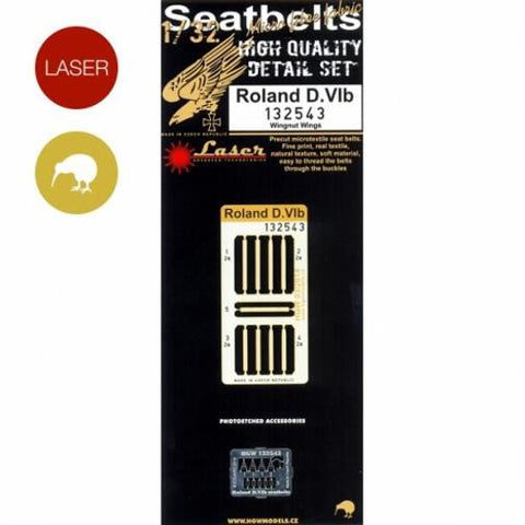HGW 1/32 Roland D.VIb Seatbelts for Wingnut Wings -132543