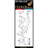 HGW 1/32 scale F6F HELLCAT laser-cut seatbelts and photoetch buckles - 132626