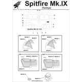 HGW Basic Line 1/32 seatbelt and mask for Spitfire Mk.IX by Tamiya 132801