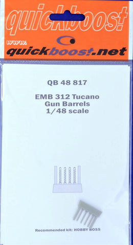 Quickboost 1/48 resin Embraer EMB-312 Tucano gun barrels for Hobby Boss - 48817