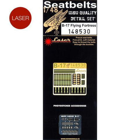 HGW 1/48 B-17 Flying Fortress Seatbelts for Monogram or Revell - 148530