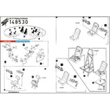 HGW 1/48 B-17 Flying Fortress Seatbelts for Monogram or Revell - 148530