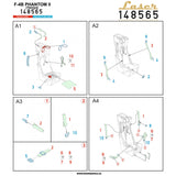 HGW 1/48 Scale F4B PHANTOM II Seatbelts for Tamiya - 148565