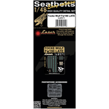 HGW 1/48 scale Focke Wulf Fw190 Late laser-cut seatbelts and PE buckles - 148571