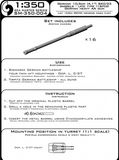 Master Model 1/350 German 10,5cm (4.1in) SKC/33 barrels LATE (16pcs) SM350-004