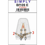 HGW 1/72 scale seatbelt set for Bf109-E aircraft kits - 172003