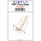 HGW 1/72 scale seatbelt set for RAF II.ww (late) aircraft kits - 172007