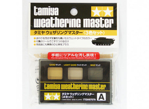 Tamiya WEATHERING MASTER A SET Sand, Light Sand, Mud #87079