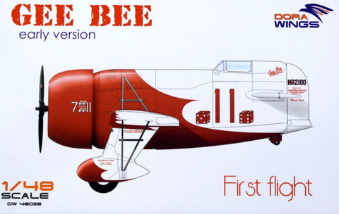 Dora Wings 1/48 Scale Kit - Gee Bee Super Sportster R1 (early version) - DW48026