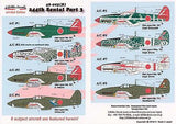 Lifelike 1/48 decal #48-005(R) 244th Sentai Pt 3 Reprinted & Updated - 8 options