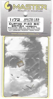 Master Model 1/72 Curtiss P-40 B/C British - brownings & pitot tube AM72-123