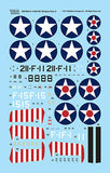 Wolfpack 1/48 Decal F4F Wildcat Part.3 - F4F-3 Wildcats in the Pacific Front