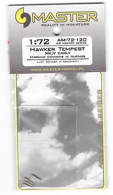Master Model 1:72 Hawker Tempest Early Hispano 20mm Barrels in Fairing #AM72120