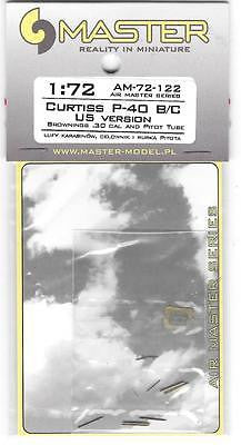 Master Model 1/72 Curtiss P-40 B/C US Version brownings & pitot tube - AM72-122