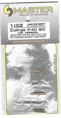 Master Model 1/32 Curtiss P-40 B/C US Version - Browning & Pitot Tube AM32097
