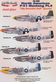 Lifelike 1/32 decal P-51 Mustang Pt3 Big Beautiful Doll for Tamiya or Revell