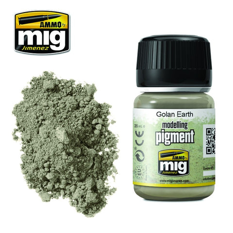 Ammo Mig Jimenez GOLAN EARTH pigment (powder) - AMIG3026 35mL