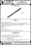 Master Model 1/700 British Mark I for Turrets w/o Blastbags (8 pcs) - SM700013