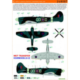 HGW 1/48 Wet Transfers Hawker Tempest Mk.V series 1 for Eduard kit - 248067