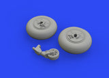 Eduard 1/48 scale Brassin wheels for Ki-61-Id in resin for Tamiya - 648317