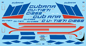 Fundekals 1/144 Decals ILYUSHIN IL-76 CUBANA Liveries Unlimited - 44-009