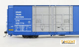 Tangent 25518 series HO Scale Grand Trunk Western Greenville 86′ Quad PD Box Car