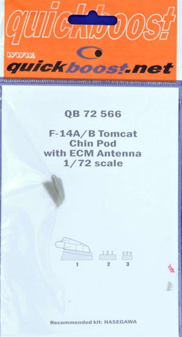 Quickboost by Aires 1/72 F-14A/B Tomcat chin pod w/ ECM antenna Hasegawa -72566