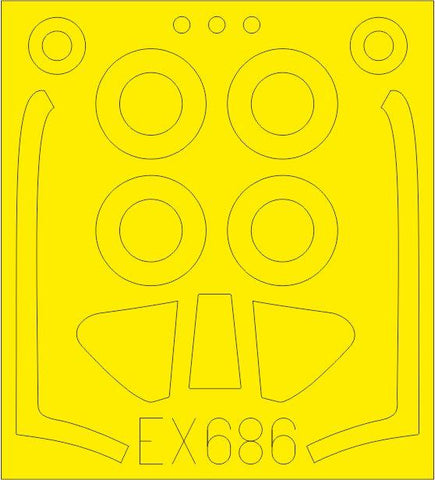 Eduard 1/48 Scale Mask for SH2-F by Kitty Hawk - EX422