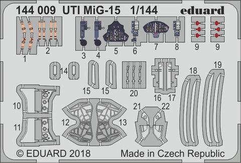 Eduard 1/144 Photoetch UTI MIG-15 for Eduard kit - 144009