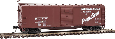 Walthers 910-40817 HO 40' Rebuilt Boxcar Delaware, Lackawanna & Western #36302