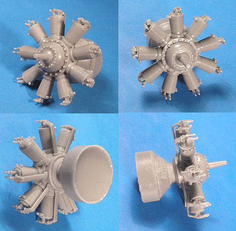 Vector Resin 1/32 scale Clerget 9 WWI Engine for model kits - VEC32-014