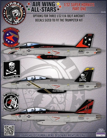 Furball 1/32 decals F/A-18E/F Super Hornet for Trumpeter Kit - #32001