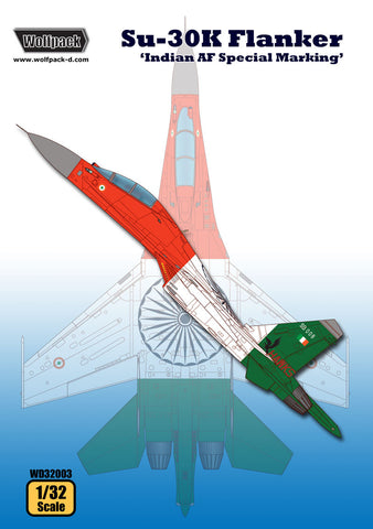 Wolfpack 1/32 scale decals Su-30K Flanker Indian AF Special Marking - WD32003