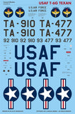 Caracal 1/32 decal USAF T-6G Texan - CD32014