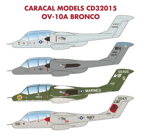 Caracal 1/32 decal CD32015 - OV-10A Bronco for KittyHawk