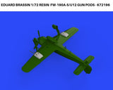 Eduard Brassin 1/72 resin Fw-190A-5/U12 gun pods - 672196