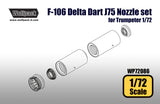 Wolfpack 1/72 resin F-106 Delta Dart J75 Engine Nozzle for Trumpeter - WP72086