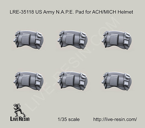 Live Resin 1/35 scale US Army N.A.P.E. Pad for ACH/MICH Helmet - LRE35118