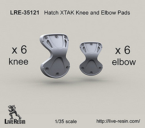 Live Resin 1/35 scale Hatch XTAK Knee and Elbow Pads - LRE35121 Live Resin 1/35 scale Hatch XTAK Knee and Elbow Pads - LRE35121