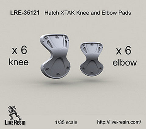 Live Resin 1/35 scale Hatch XTAK Knee and Elbow Pads - LRE35121