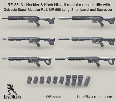Live Resin 1/35 Heckler & Koch HK416 modular assault rifle see details LRE35131