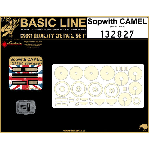 HGW 1/32 Sopwith Camel basic accessories for Wingnut Wings 132827 Basic Line