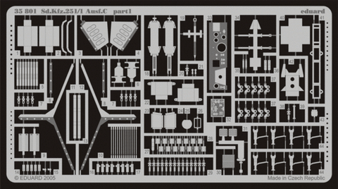 Eduard 1/35 Photoetch 35801 - Sd. Kfz.251/1 Ausf. C for Dragon kit #6224