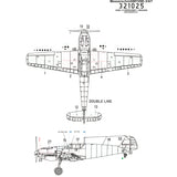HGW 1/32 scale Bf109E-3/4/7 riveting set for Dragon, Cyber Hobby or HGW - 321025