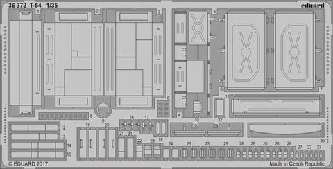 Eduard 1/35 Photoetch Zoom T-54 for Miniart - 36372 detail