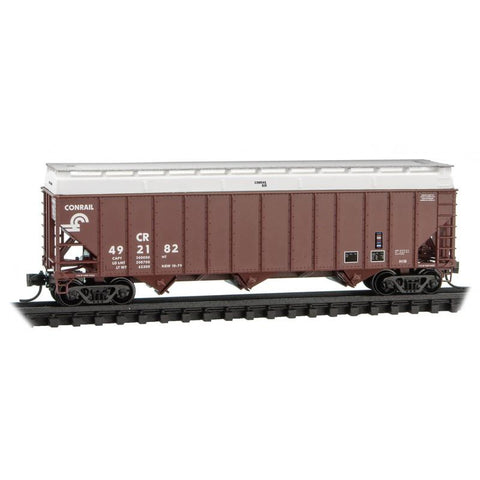 MicroTrains 10800410 N scale 100-Ton 3-Bay Hopper Conrail w/Cover Rd# CR 492182
