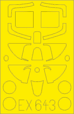 Eduard 1/48 paint masks Spitfire Mk. I for Tamiya - EX643